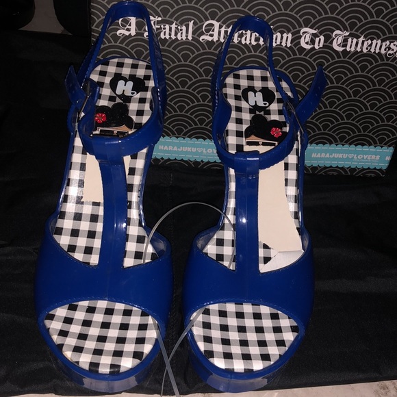 Harajuku lovers wedge jelly sandals - Picture 4 of 5